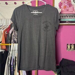 Beverly Hills Polo Club Women's Charcoal Tee